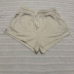 Aerie Cream Ribbed Knit Top